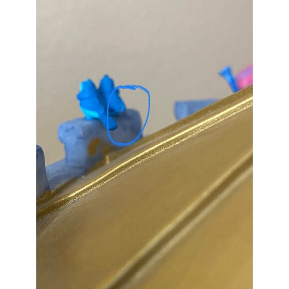 Disney Sleeping Beauty LED Light-UP Hourglass Snowglobe Music Box w/FLAWS - Picture 6 of 17